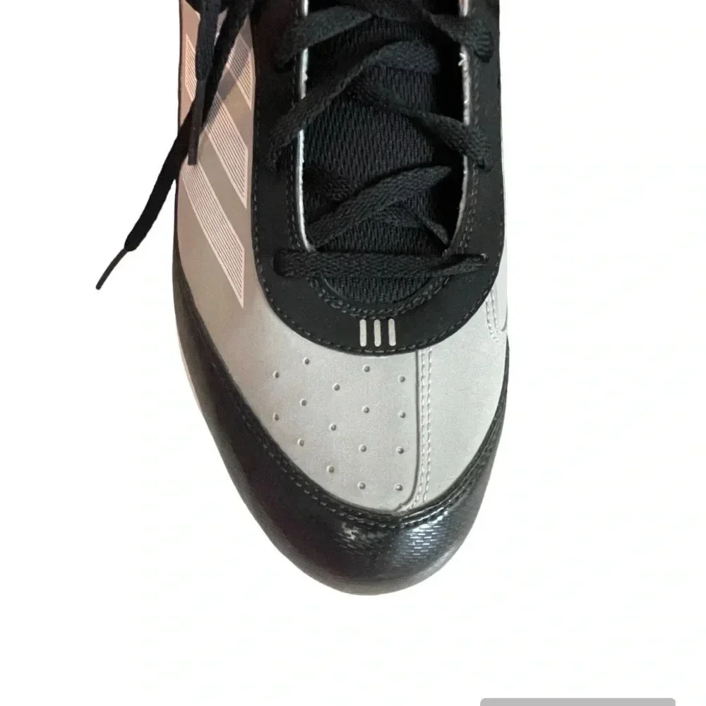 Adidas Xtra Bases 2 Metal Baseball Cleats Mens Size 13 Black Gray NWT Mid Top